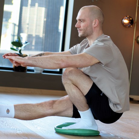 Pistolsquats på balansdyna