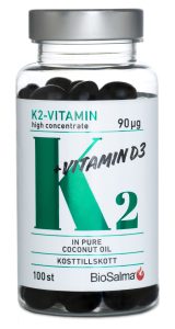 En kombinationsprodukt med både vitamin D och vitamin K