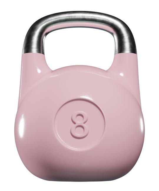 Kettlebells för tävlingar har samma yttermått oavsett vikt